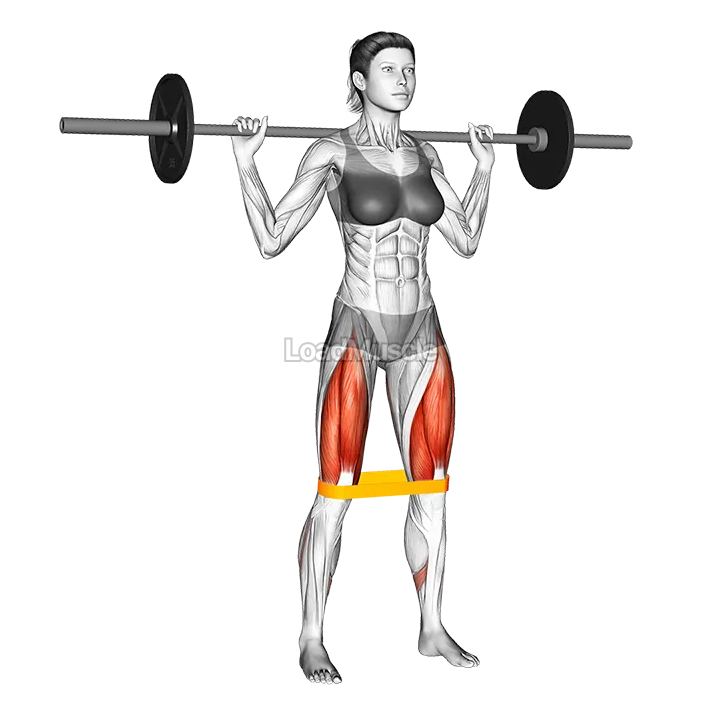 Resistance Band Full Squat demonstration