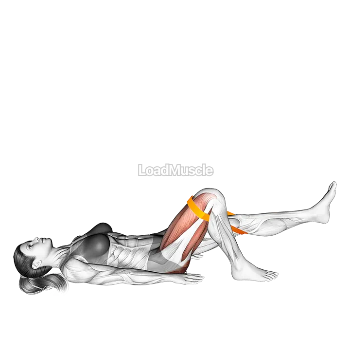 Resistance Band One Leg Glute Bridge With Straight Leg demonstration