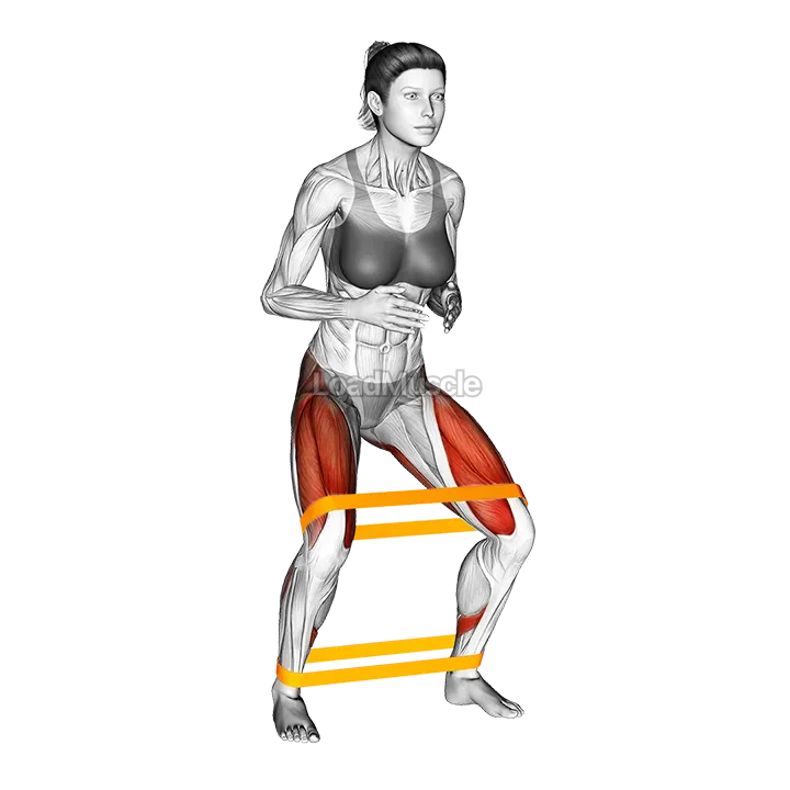 Resistance Band Side Walk demonstration