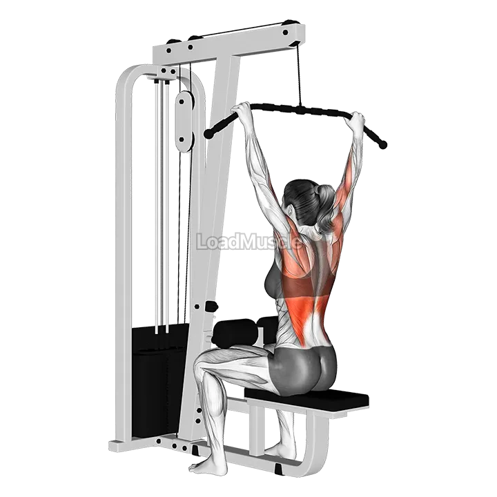 Cable Wide Grip Lat Pulldown demonstration