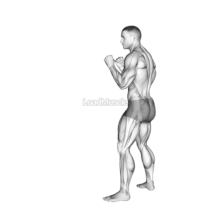 Side Kick. Kickboxing demonstration