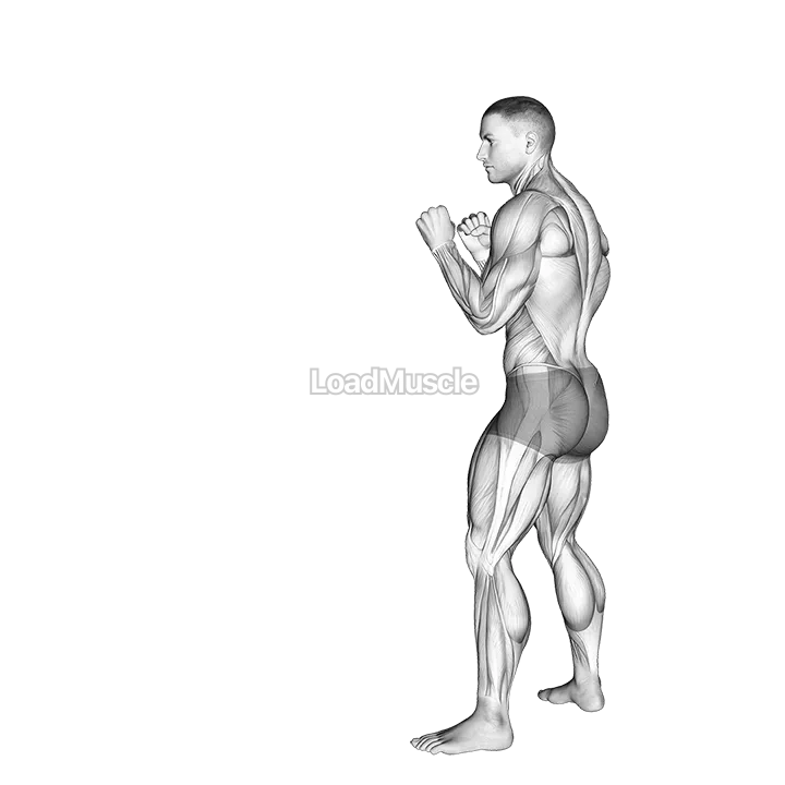 Heel Push Kick. Kickboxing demonstration