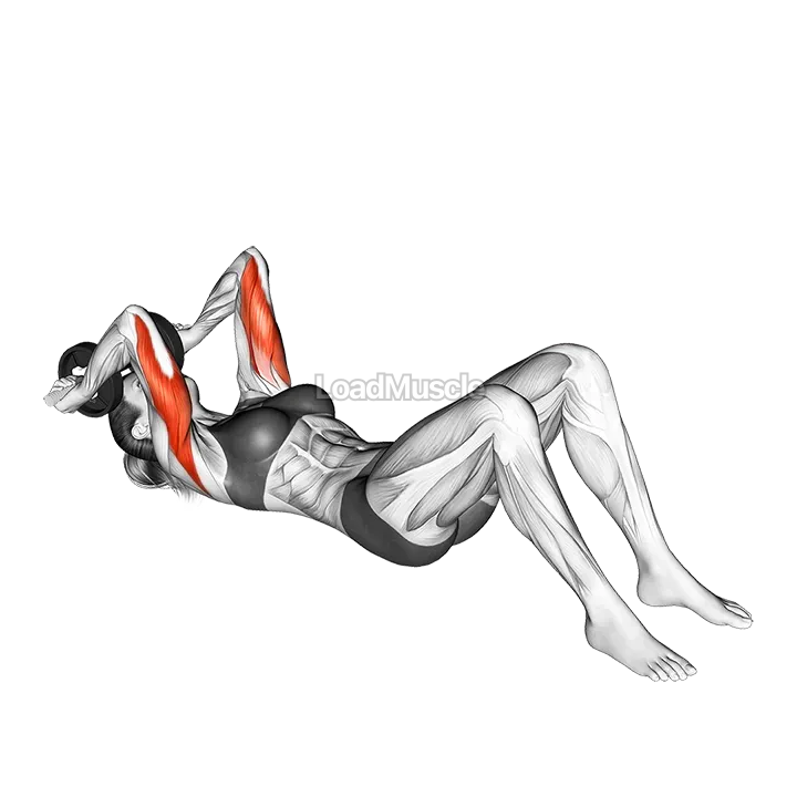 Dumbbell Lying Triceps Extension on Floor demonstration