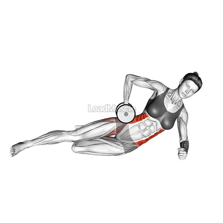 Dumbbell Side Bridge demonstration