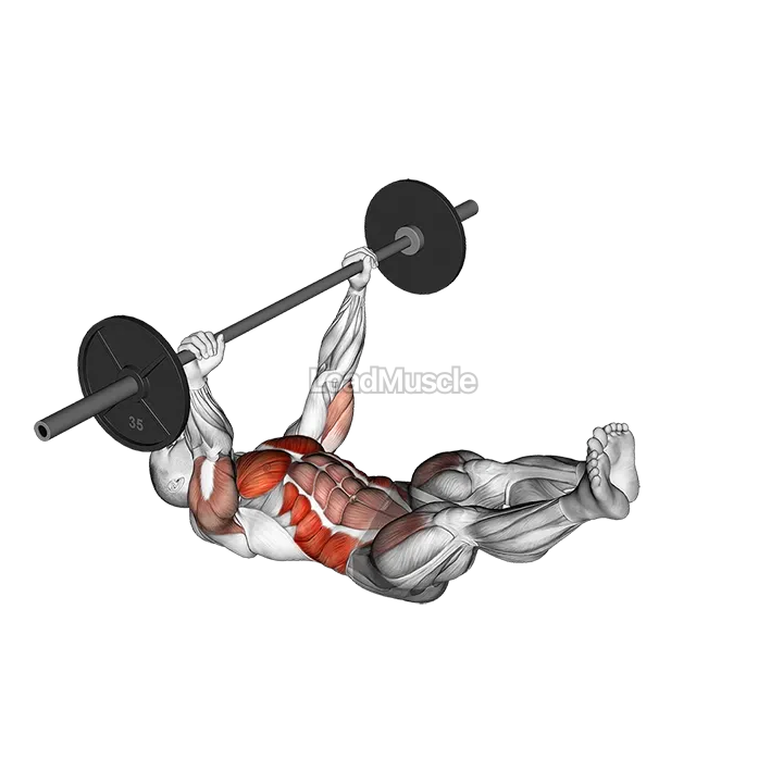 Barbell Leg Twist Press demonstration