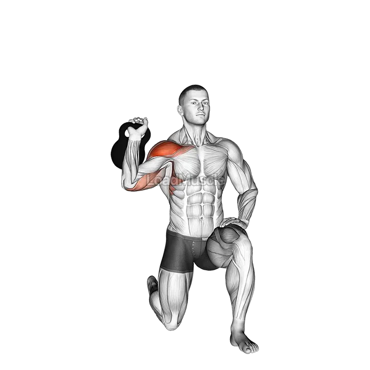 Kettlebell Half Kneeling Shoulder Press demonstration