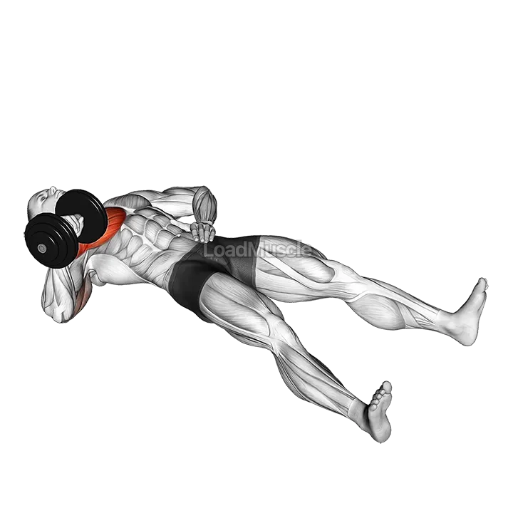 Dumbbell Alternating Floor Press demonstration