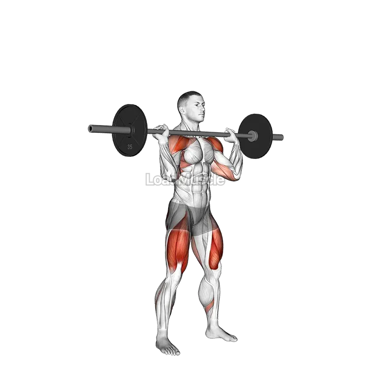 Barbell Thruster demonstration