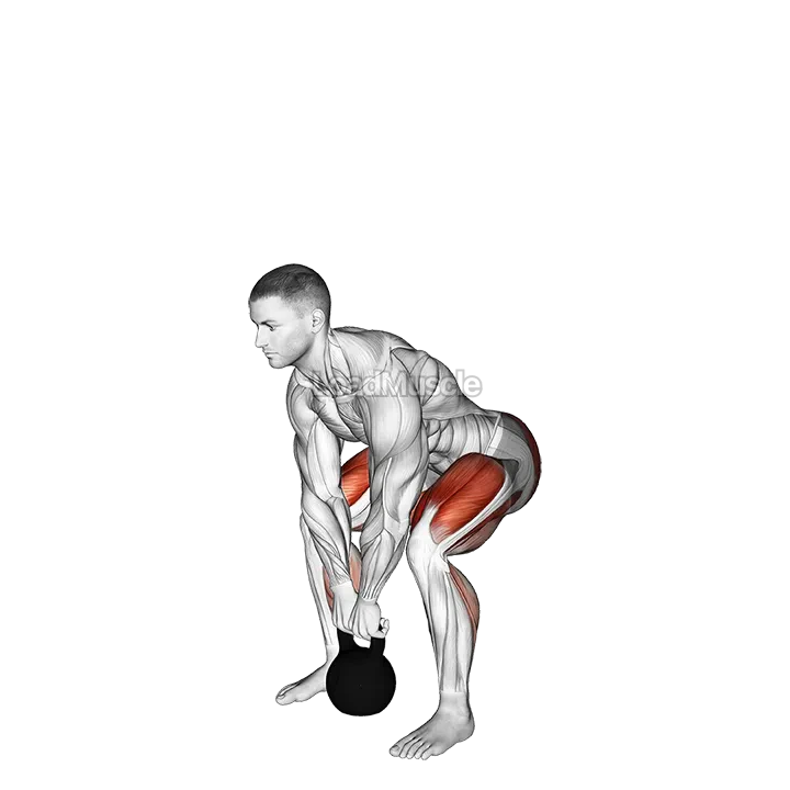 Kettlebell deadlift demonstration
