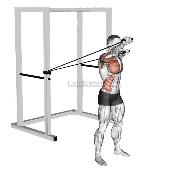 Band Alternate Incline Chest Press with Twist demonstration