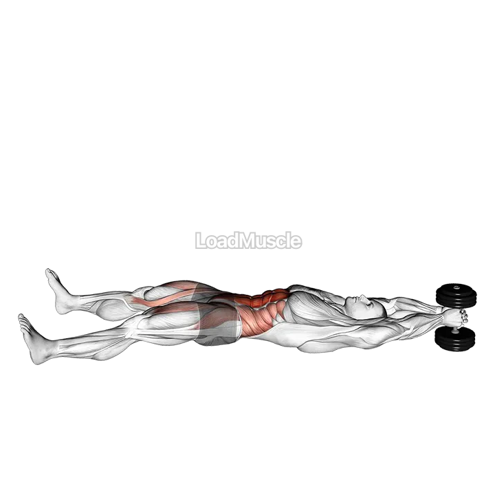 Dumbbell V up demonstration