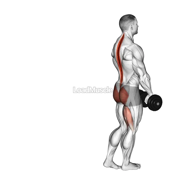 Dumbbell Single Stiff Leg Deadlift demonstration