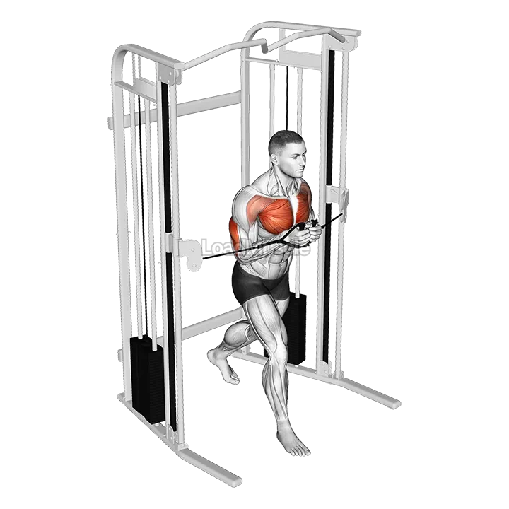 Cable Standing Close Press demonstration