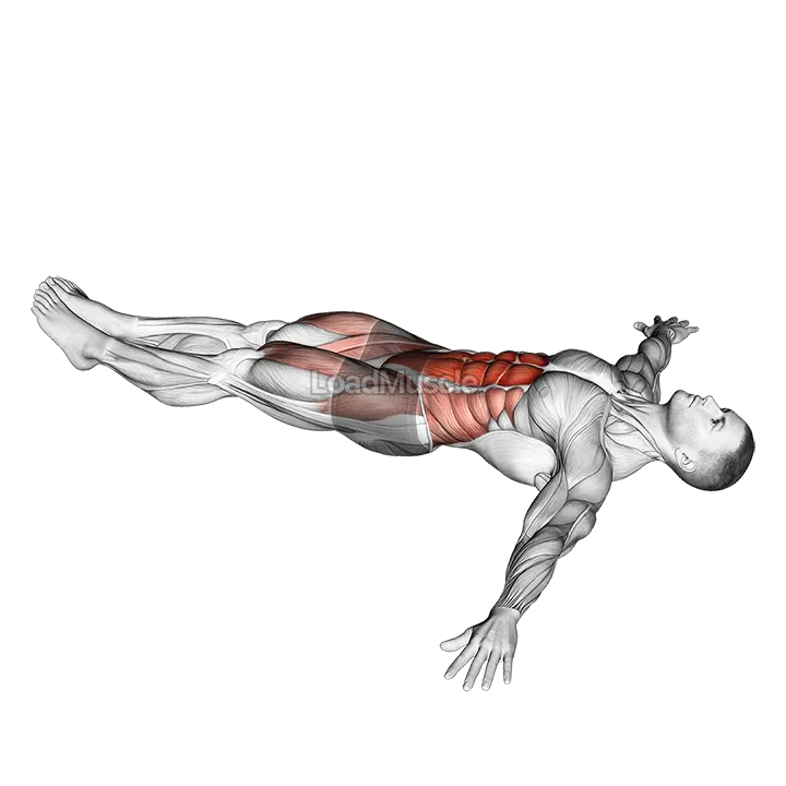 Lying Leg Hip Raise on Floor demonstration
