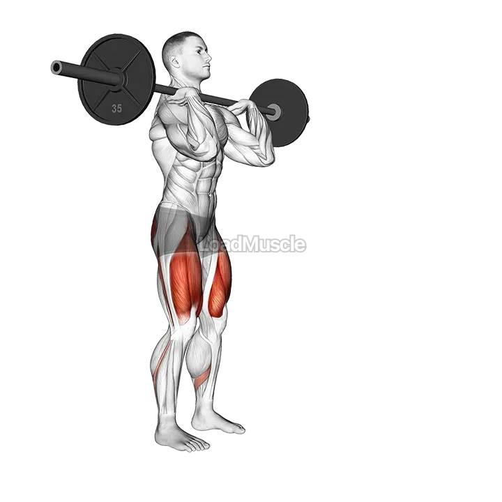 Barbell Front Rack Lunge demonstration