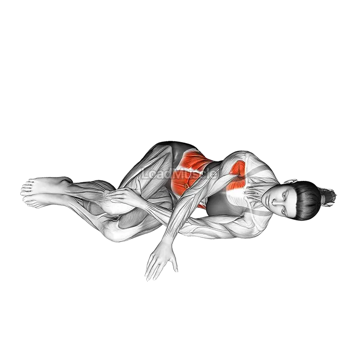 Lying Upper Body Rotation demonstration
