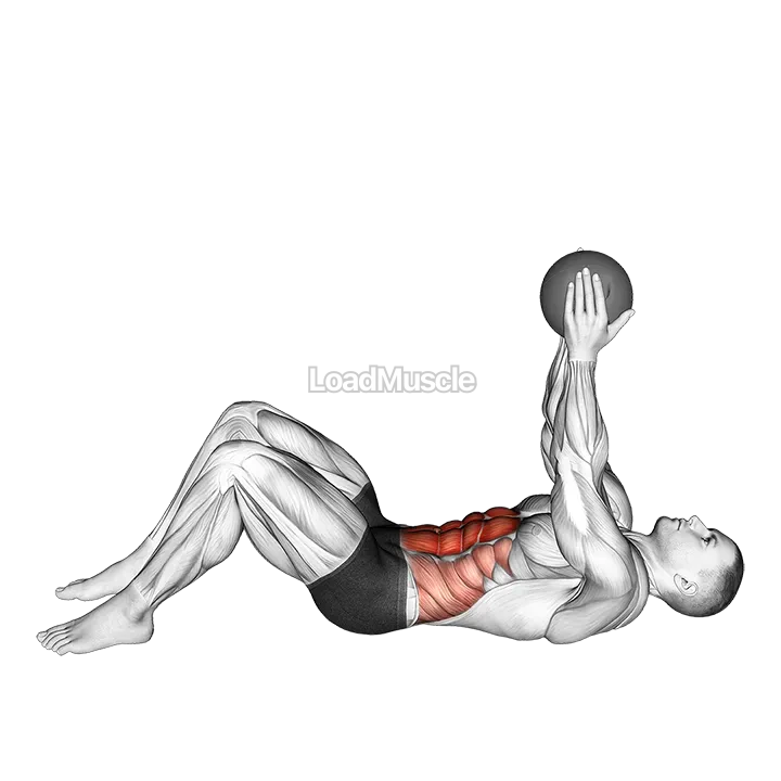 Crunch with Medicine Ball demonstration