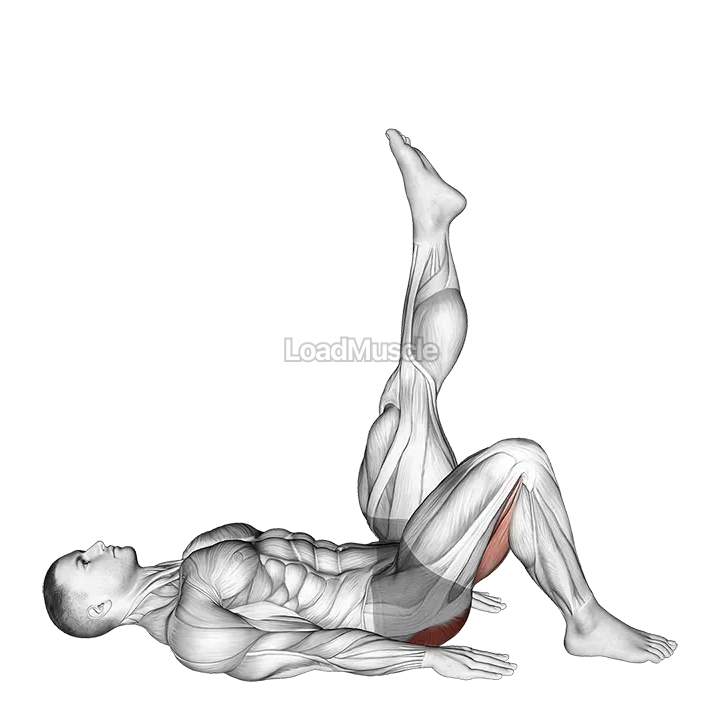 Single Leg Hip Bridge (straight leg) demonstration