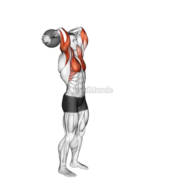 Medicine Ball Standing Overhead Throw demonstration