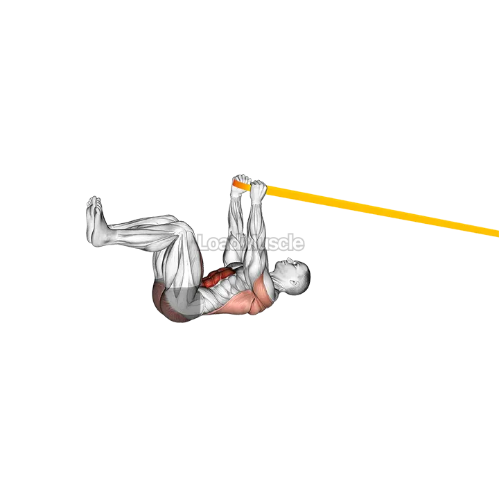 Resistance Band Upper Body Dead Bug demonstration