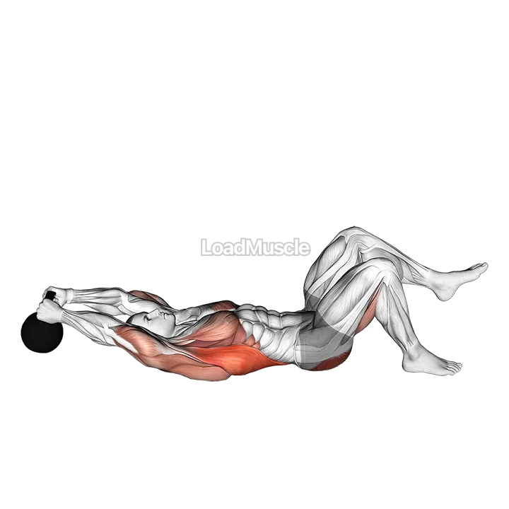 Kettlebell Single Leg Glute Bridge Pullover demonstration