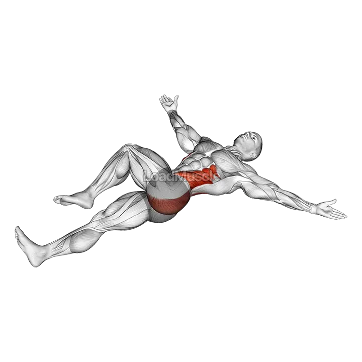 Lying T Spine Mobility Stretching demonstration