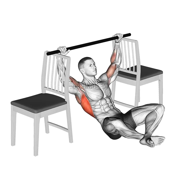 Seated Pull up between Chairs demonstration