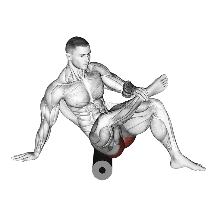 Roll Recumbent Hip External Rotator and Hip Extensor Stretch (Crossed Leg) demonstration