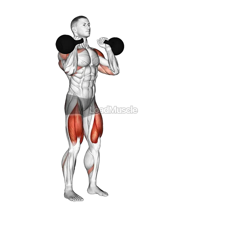 Kettlebell Lunge Clean and Press demonstration