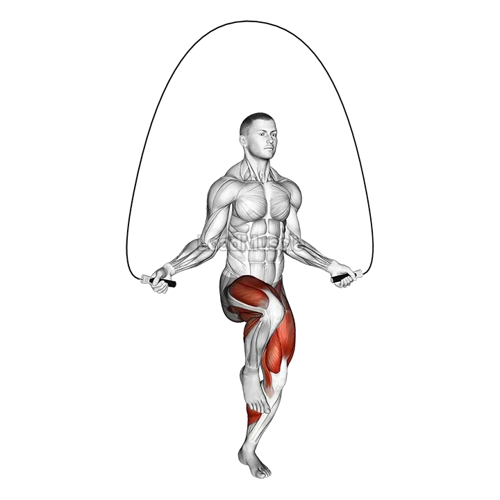 High Knee Jump Rope demonstration