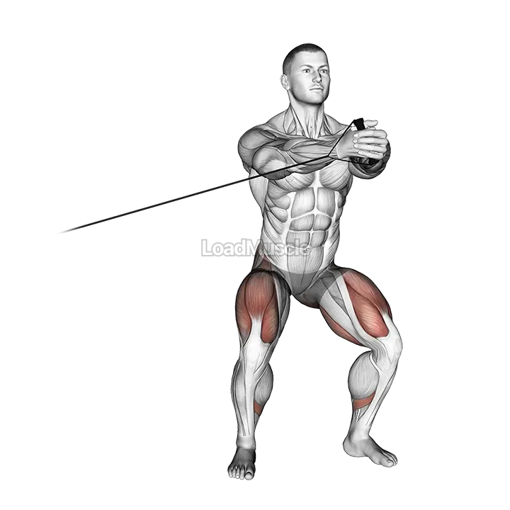 Band Side Step with Horizontal Pallof Hold demonstration