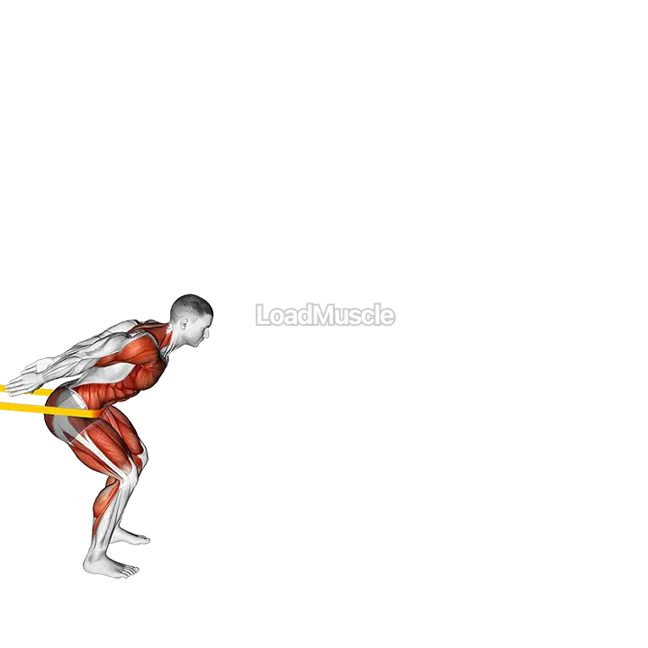 Resistance Band Long Jump demonstration