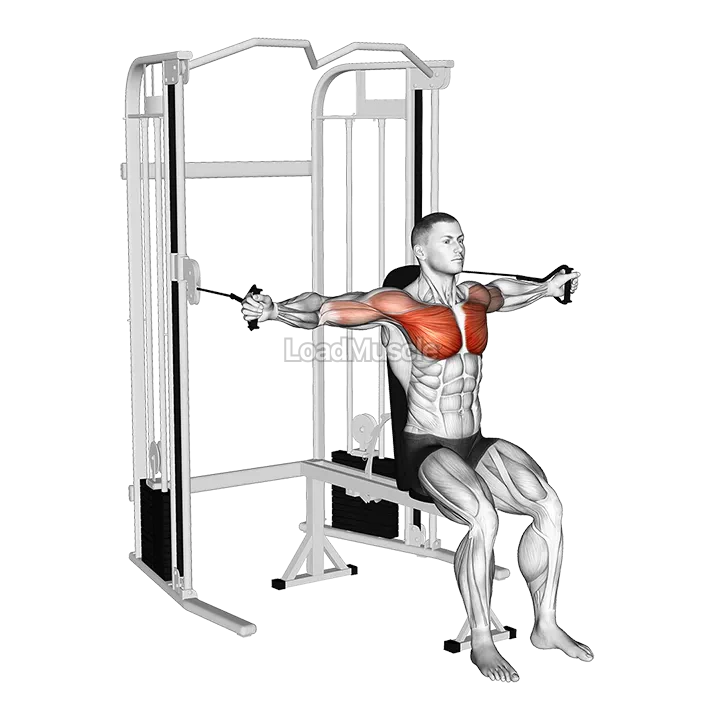Cable Seated Chest Fly demonstration