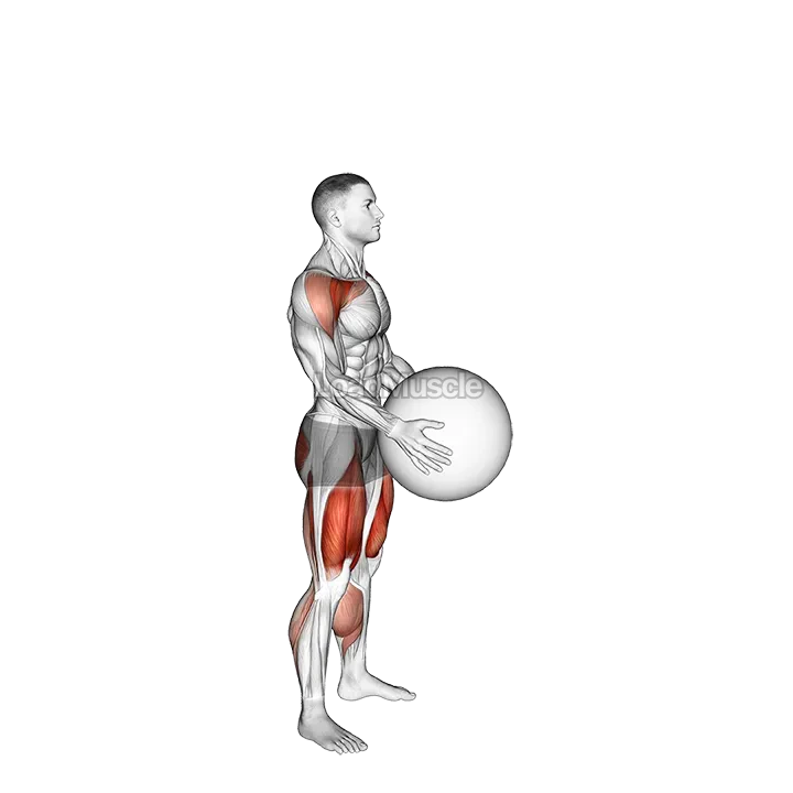 Medicine Ball Squat Jump demonstration