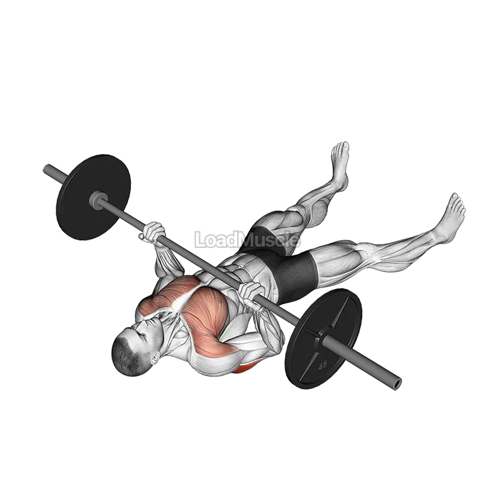 Barbell Reverse Grip Floor Press demonstration