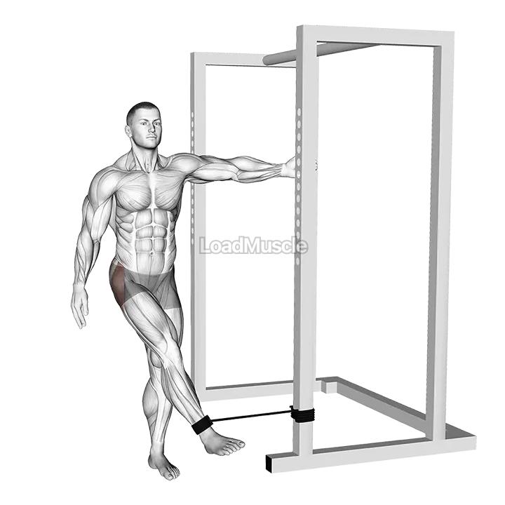 Band hip abduction demonstration