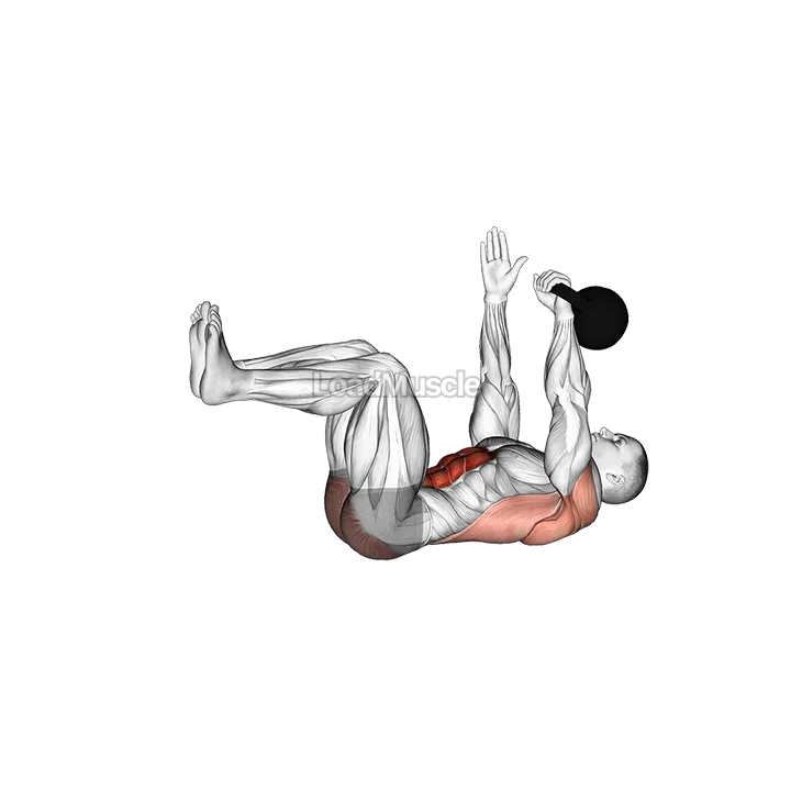 Kettlebell Dead Bug demonstration