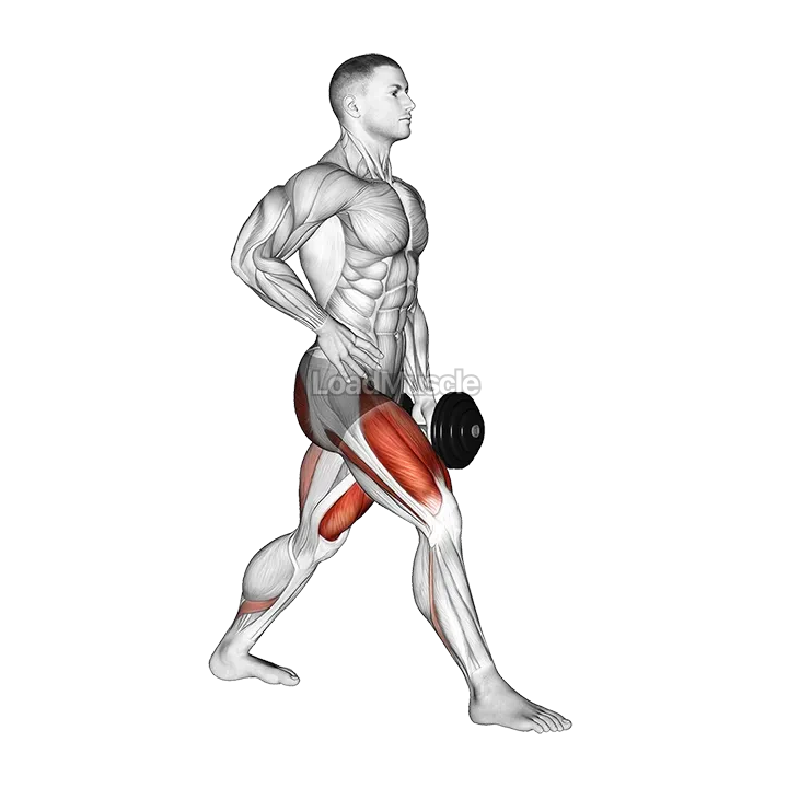 Dumbbell Ipsilateral Split Squat demonstration