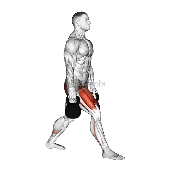 Kettlebell Split Squat demonstration