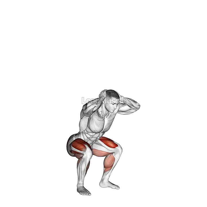 Prisoner Jump Squat demonstration