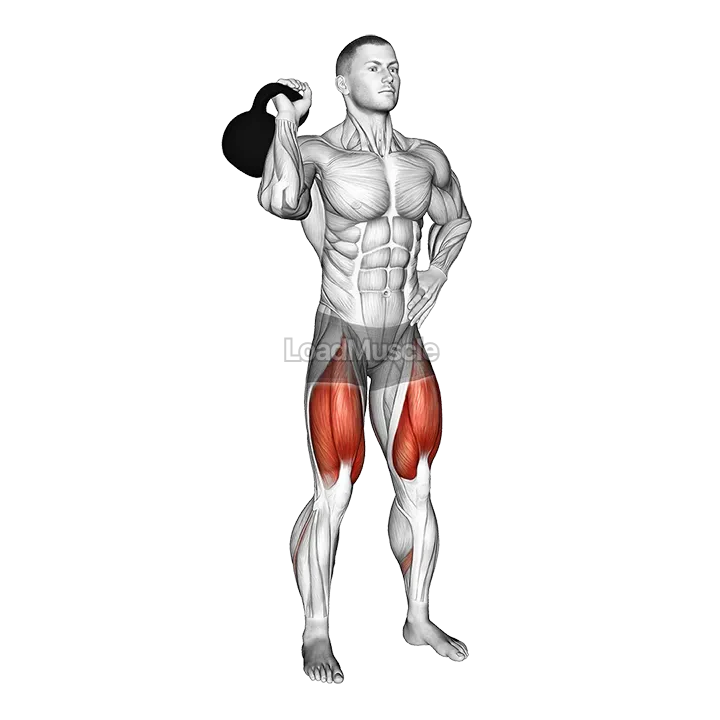 Kettlebell Single Front Squat demonstration