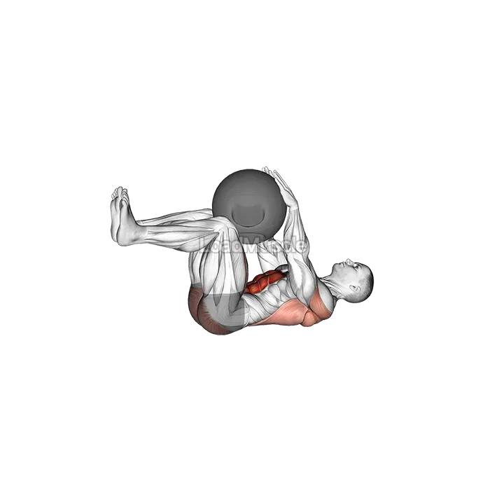 Dead Bug with Medicine Ball demonstration