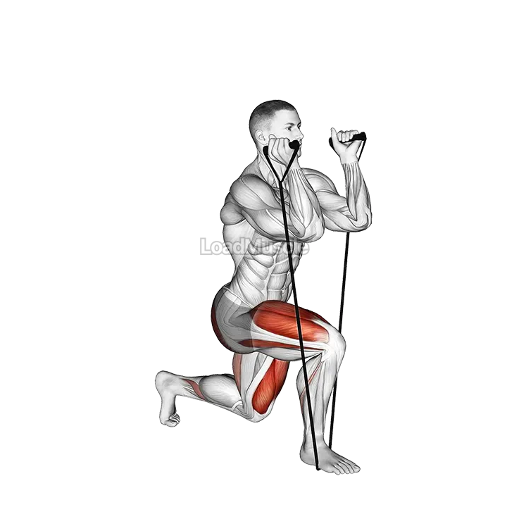 Band Split Squat demonstration