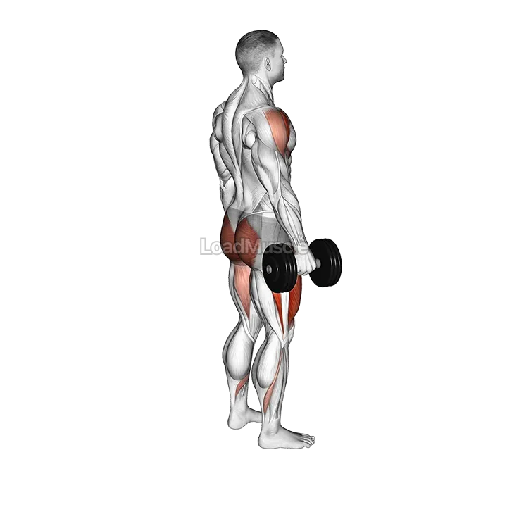 Dumbbell Rear Lunge Front Raise demonstration