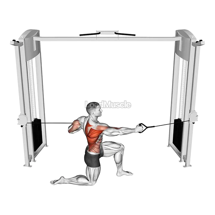 Cable Half Kneeling Push Pull demonstration