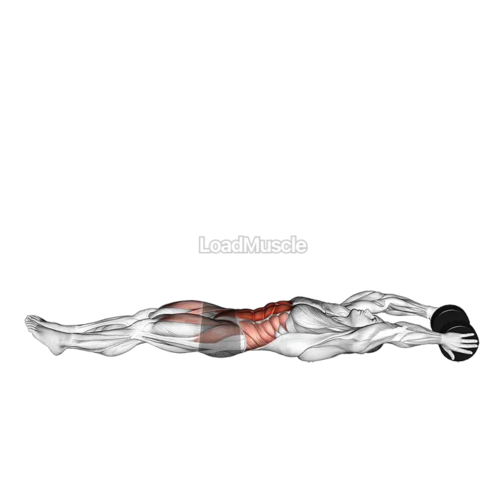 Dumbbell V-up demonstration