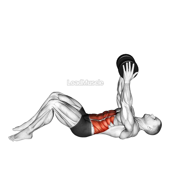 Dumbbell Straight Arm Twisting Sit-up demonstration