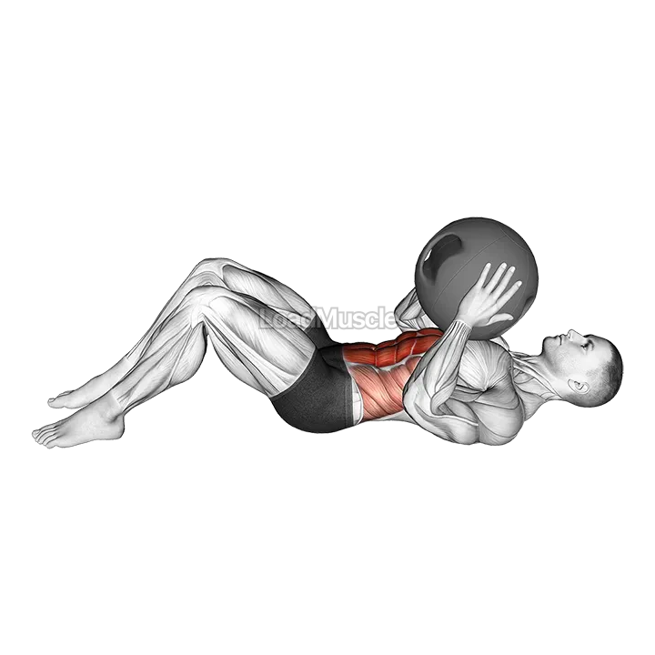 Medicine Ball Crunch demonstration