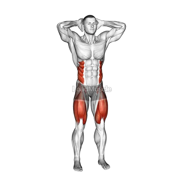 Standing Side Crunch demonstration