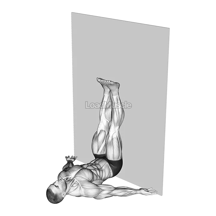 Legs-up The Wall Yoga Pose demonstration